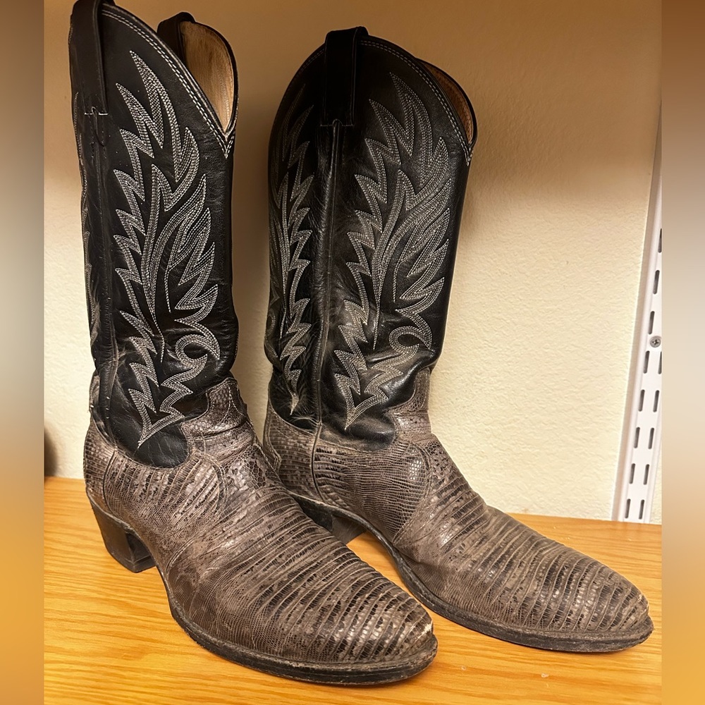 Justin boots lizard skin